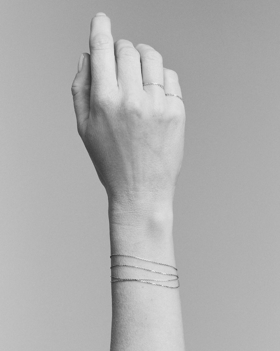 Pansar Facet bracelet - silver - clasp