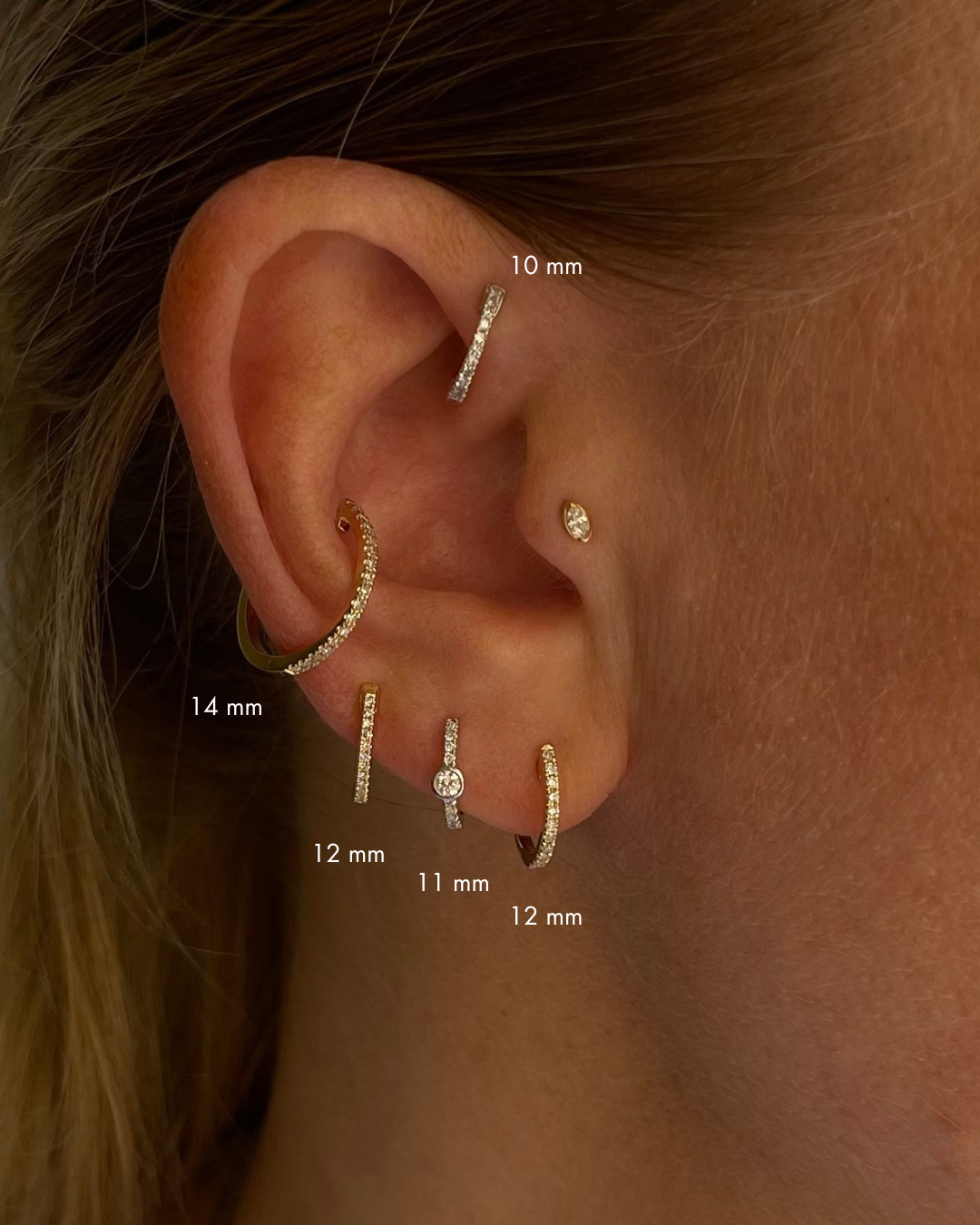 ANDROMIS DOT LABRET - W - YG