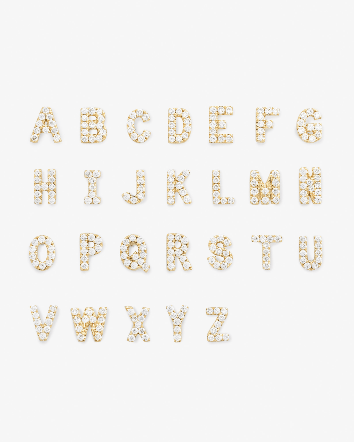 Letter labret, detail view.