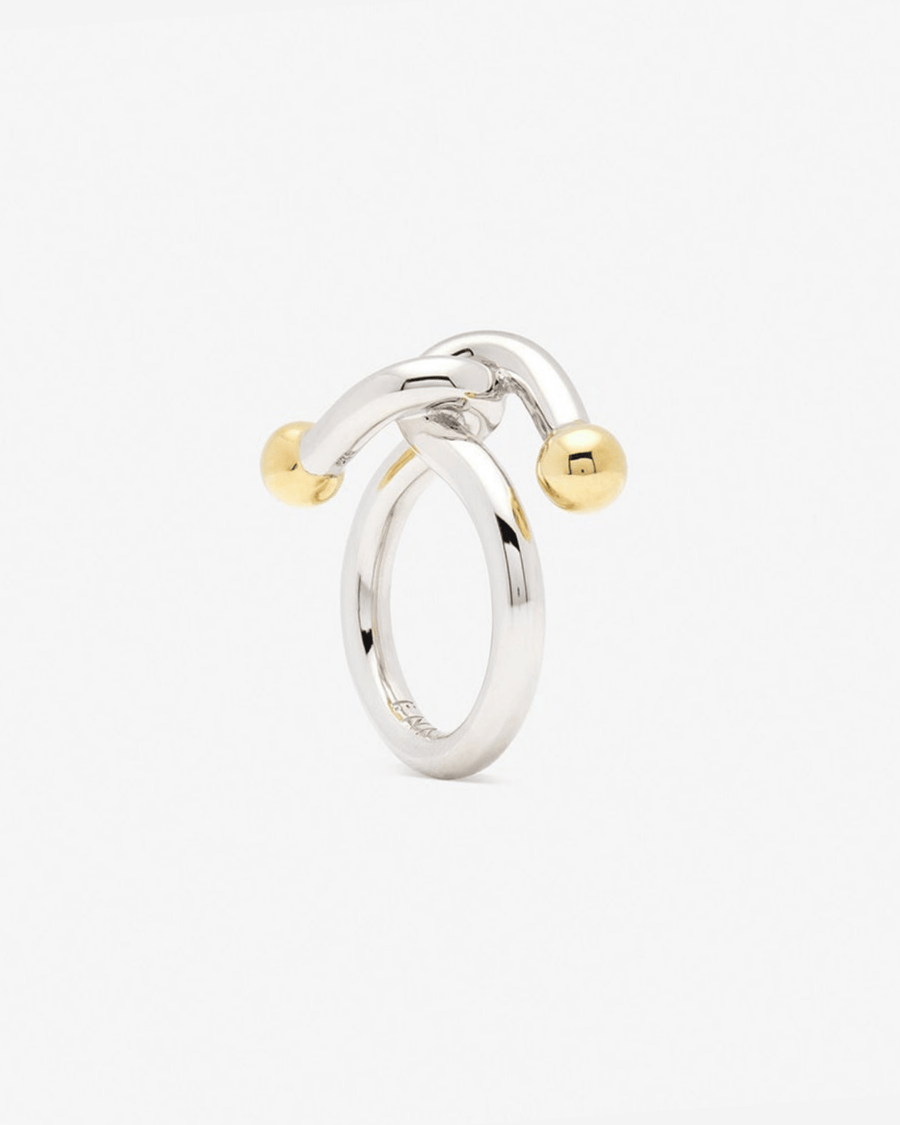 Falcat ring in 925 silver.