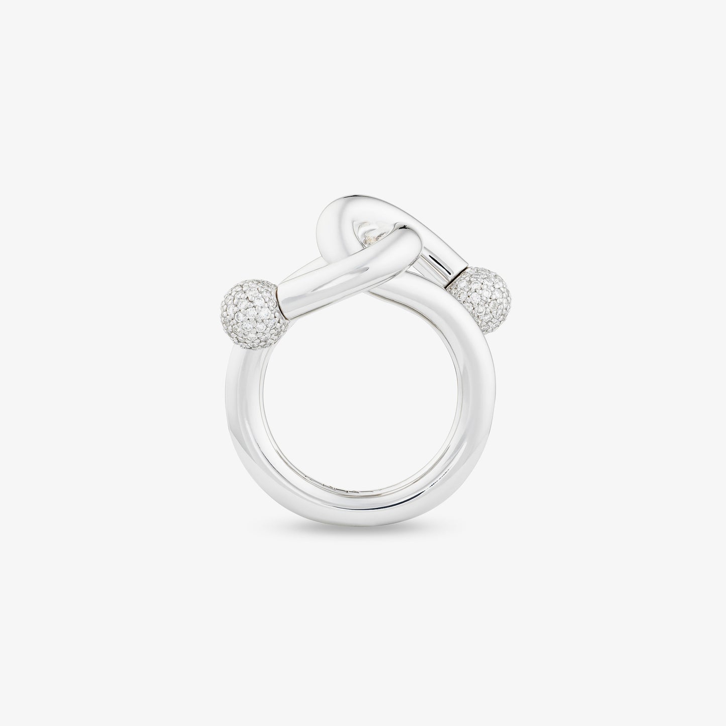 FALCAT RING - WHITE DIAMOND & WHITE GOLD