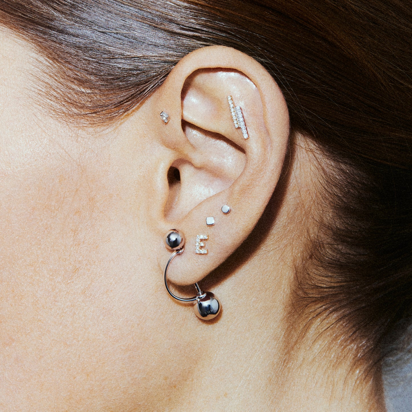 FULL MOON LABRET - YELLOW GOLD