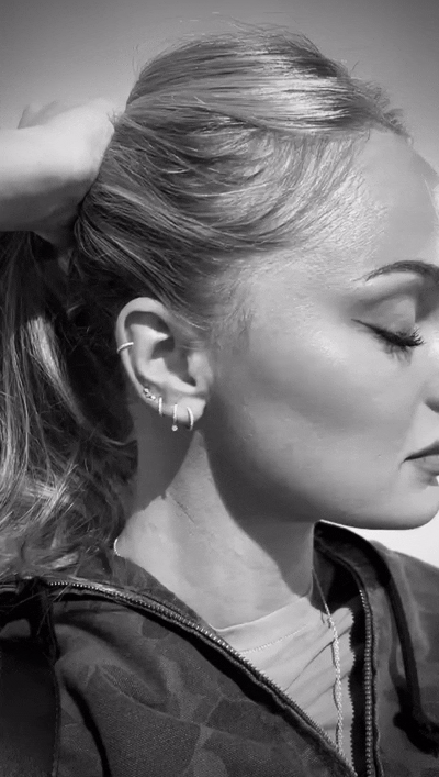 HONEY I'M HOME LABRET - WHITE DIAMOND & YELLOW GOLD