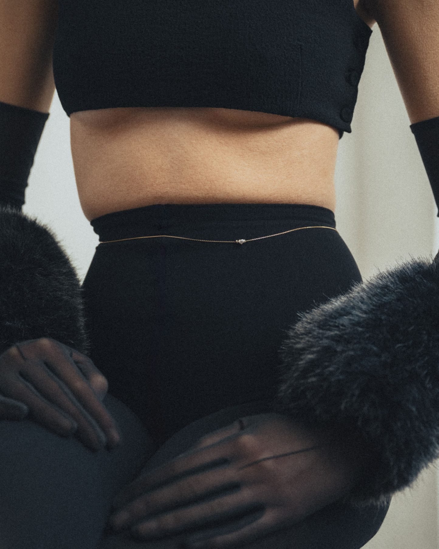 EROSIA HEART NECKLACE - ROUND ANCHOR - WG - Clasp