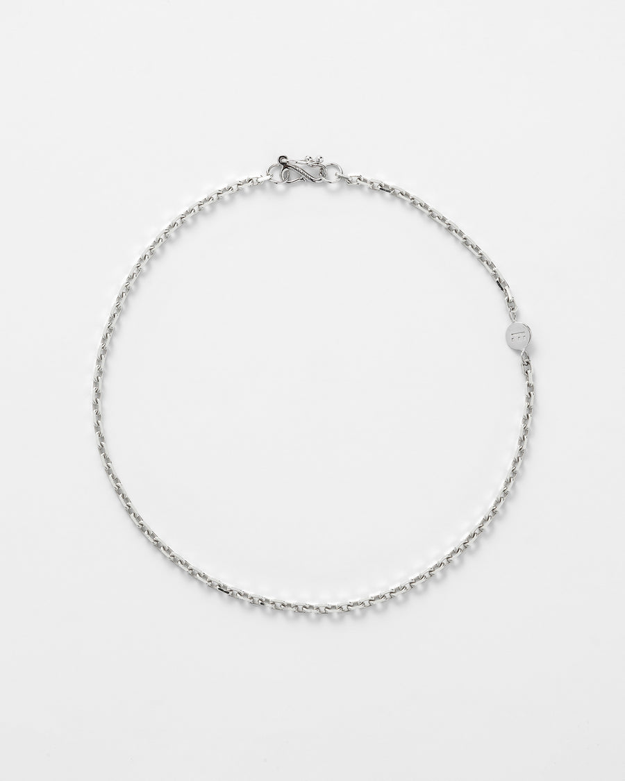 Anchor Facet anklet - silver - clasp