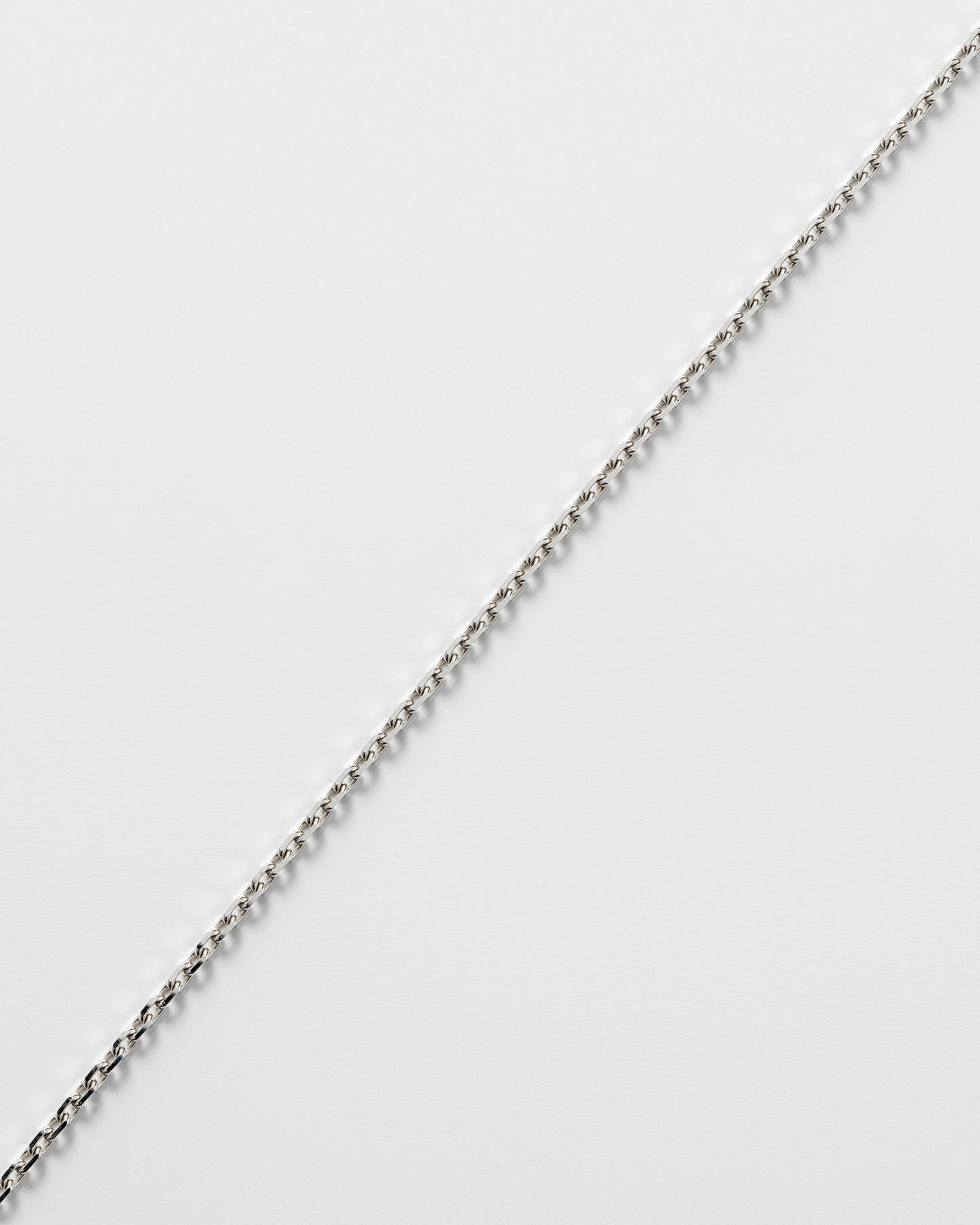 ANCHOR FACET NECKLACE - SILVER - Clasp