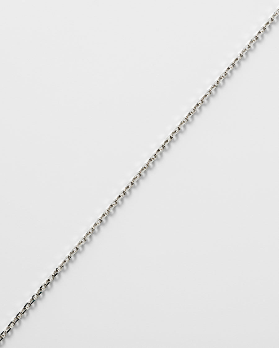 Anchor Facet necklace - silver - clasp