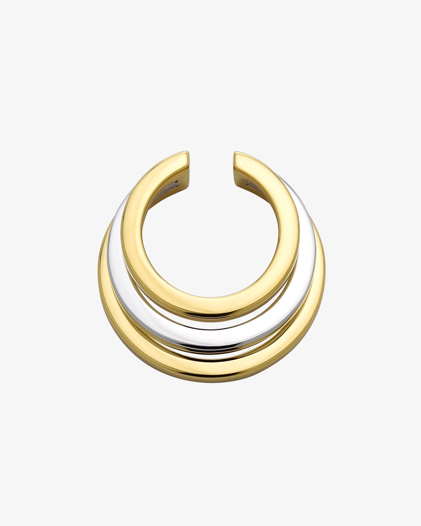 OLYMPIA EARCUFF - RHODIUM & VERMEIL