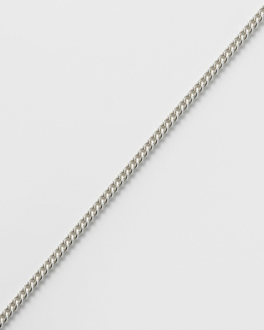 Forever anklet - Round Curb - silver