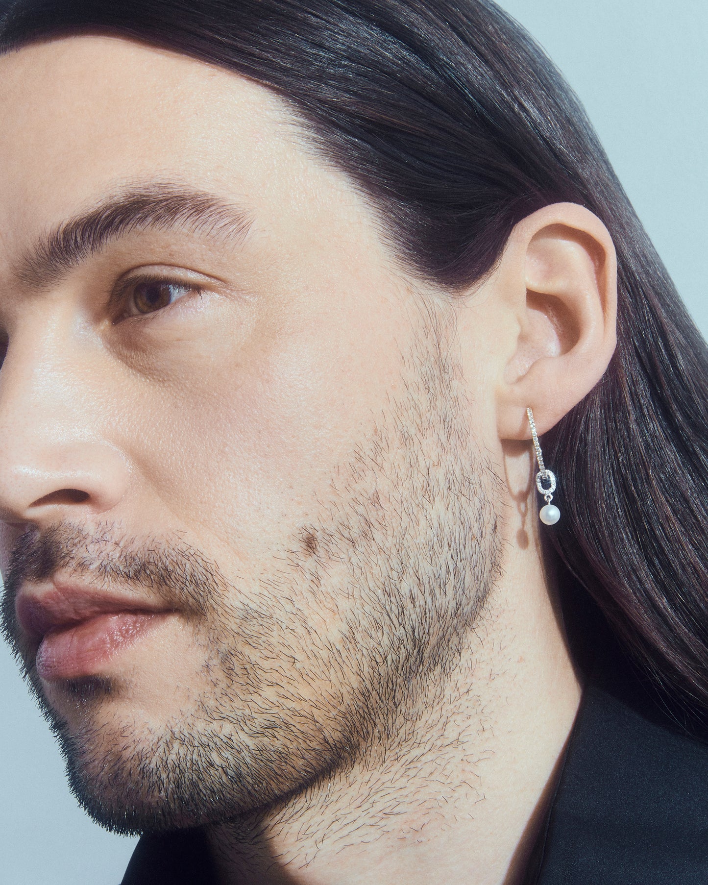 RAY WHITE LAB DIAMOND & PEARL PENDANT - WHITE GOLD