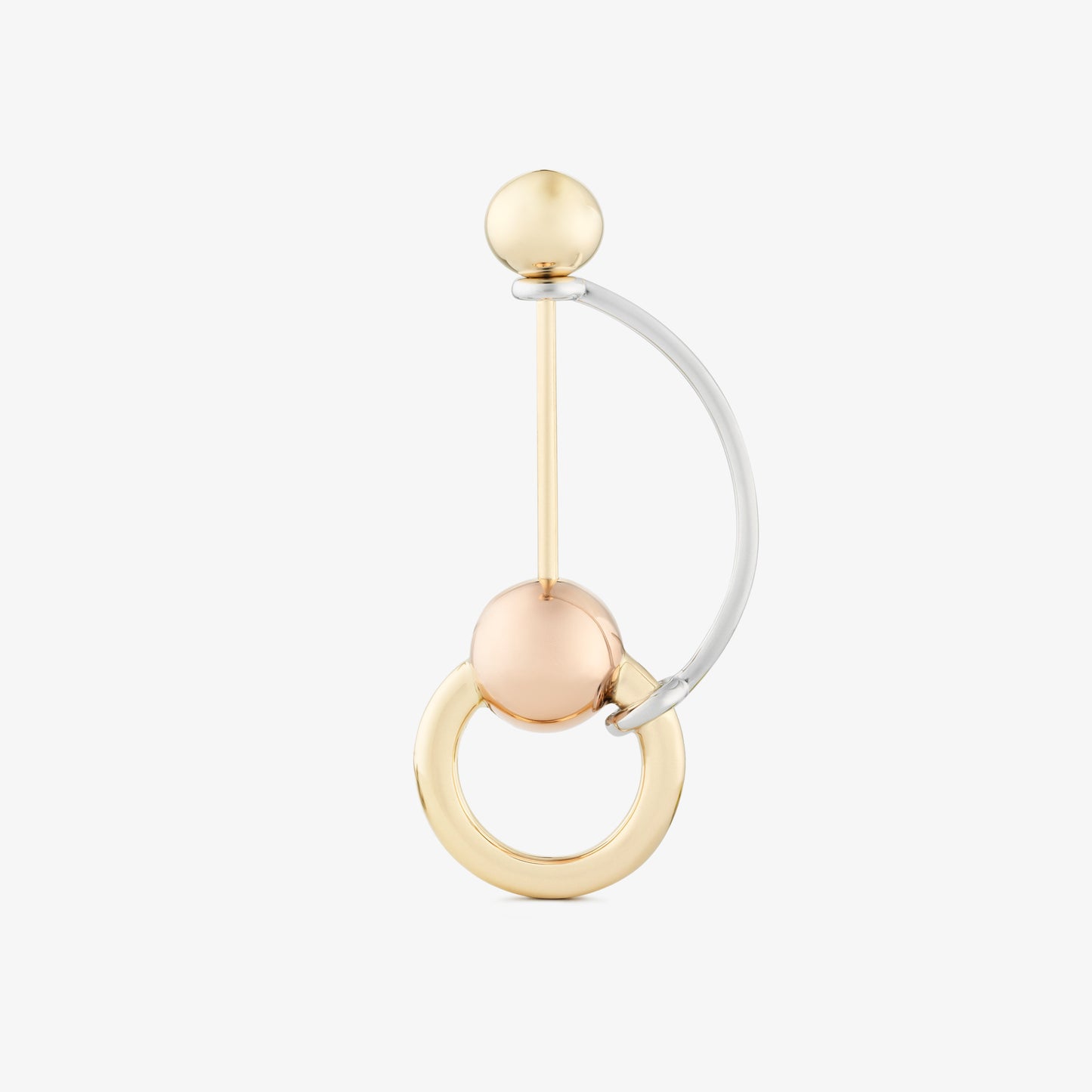 ARCH EARPIN - YELLOW/WHITE/ROSE GOLD