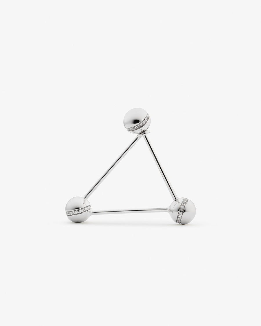 Triangle ear pin