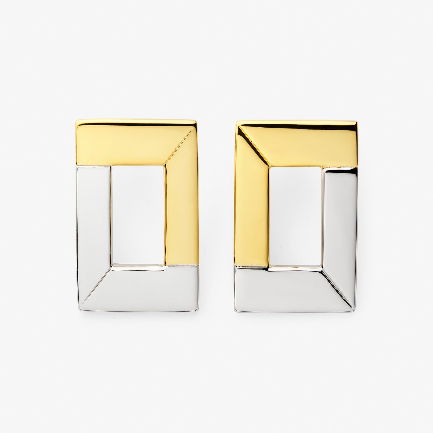 ATHENA STUDS - RHODIUM & VERMEIL