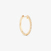 HOOP - WHITE DIAMOND & PLAIN YELLOW GOLD - 16MM