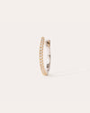 HOOP WHITE DIAMOND & YELLOW/WHITE GOLD - 12mm
