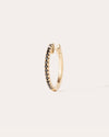 HOOP BLACK/WHITE DIAMOND & YELLOW GOLD - 14mm