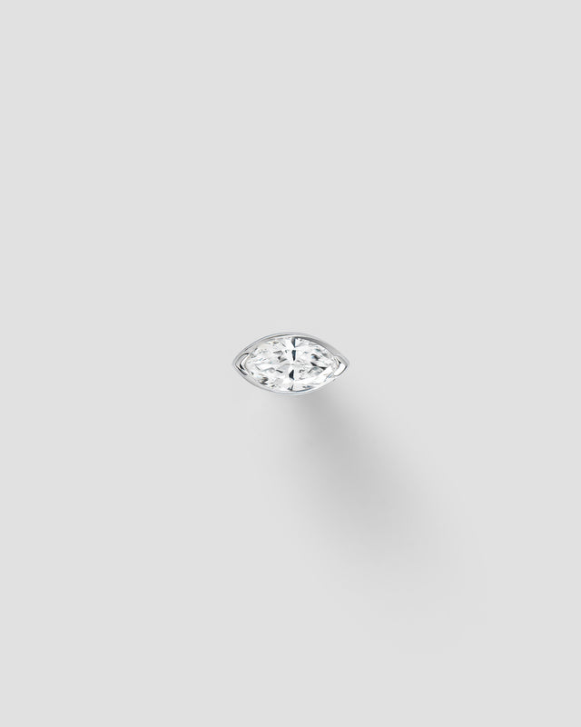 Andromis labret — White gold