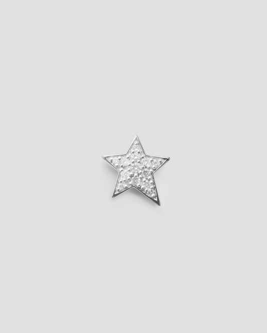 Celeste star stud - white gold