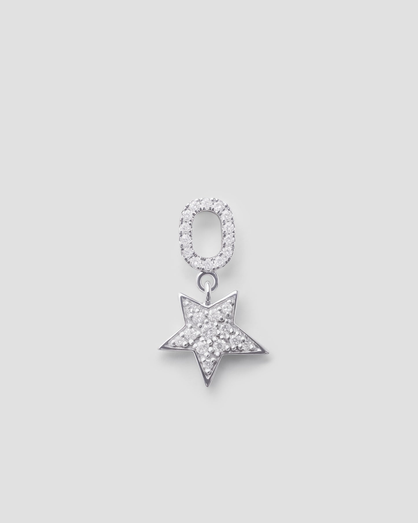 CELESTE STAR PENDANT - WHITE DIAMONDS & WHITE GOLD