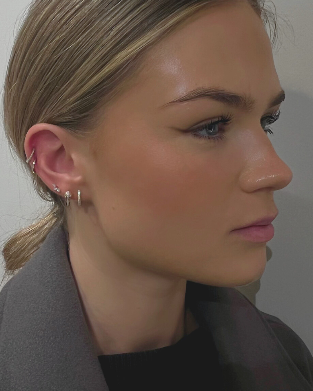 HONEY I'M HOME LABRET - WHITE DIAMOND & YELLOW GOLD