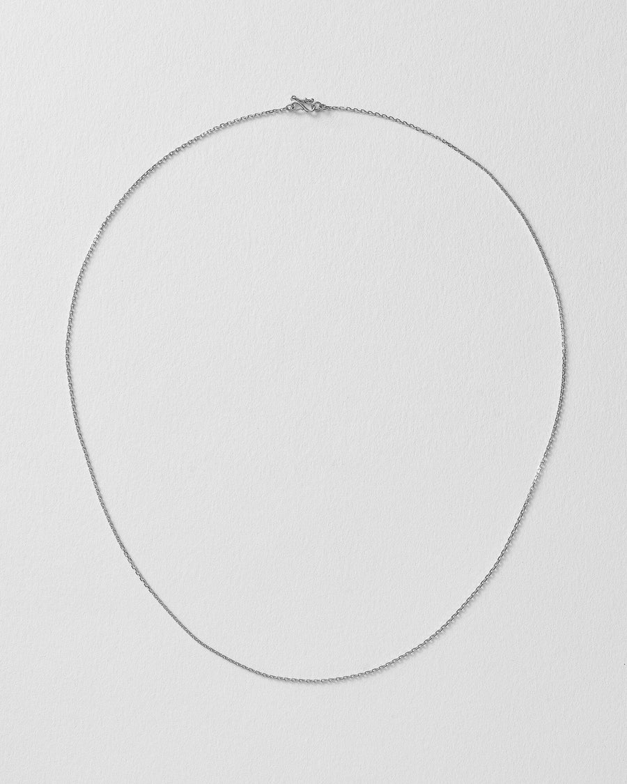 DIAMOND CUT NECKLACE - WG - clasp
