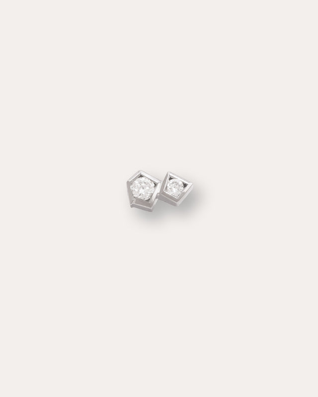 Diptych labret — White gold