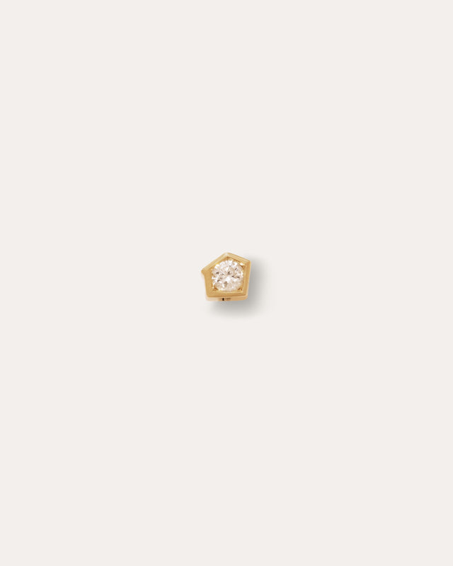 Echo labret — Yellow gold