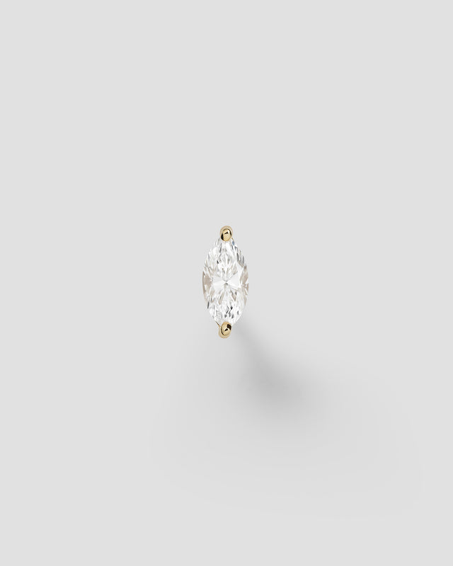 Inner strength labret — Yellow gold