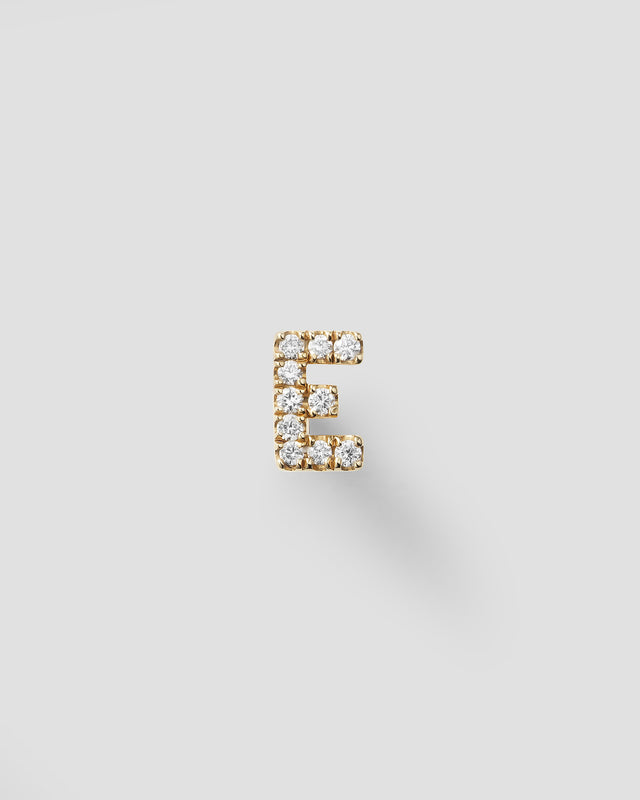 Letter labret — Yellow gold / A