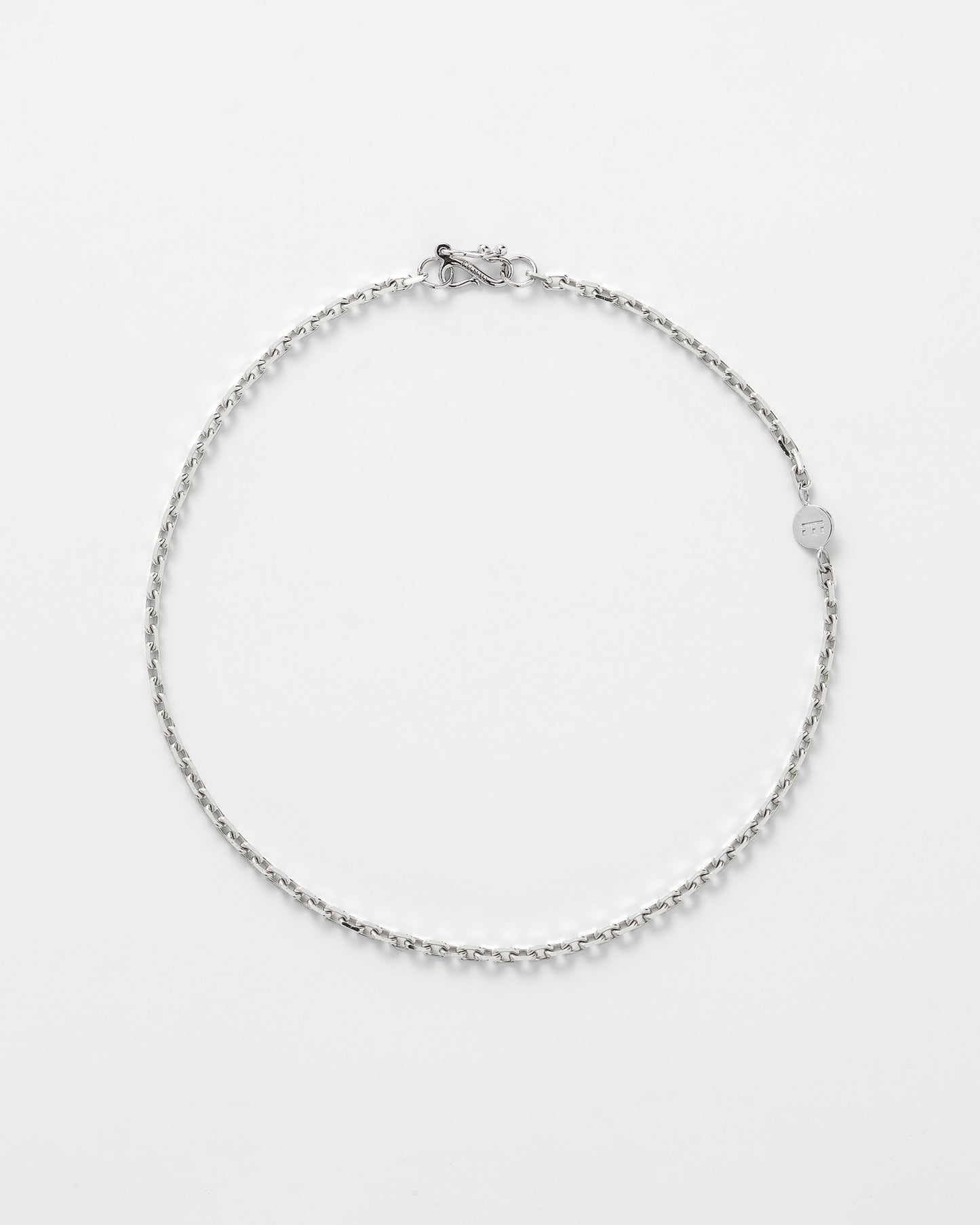 ANCHOR FACET ANKLET - SILVER - Clasp