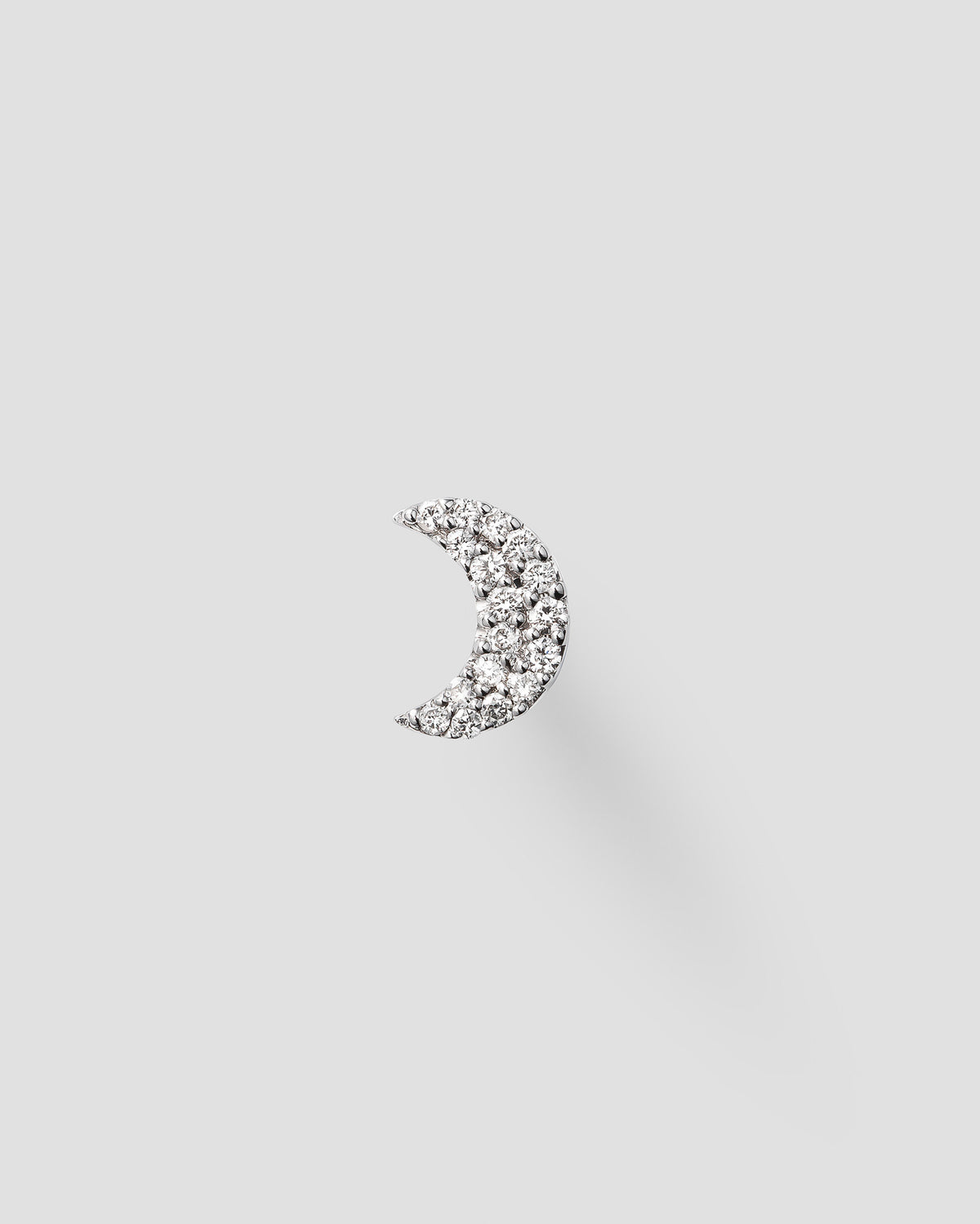Luna labret white diamond & white gold