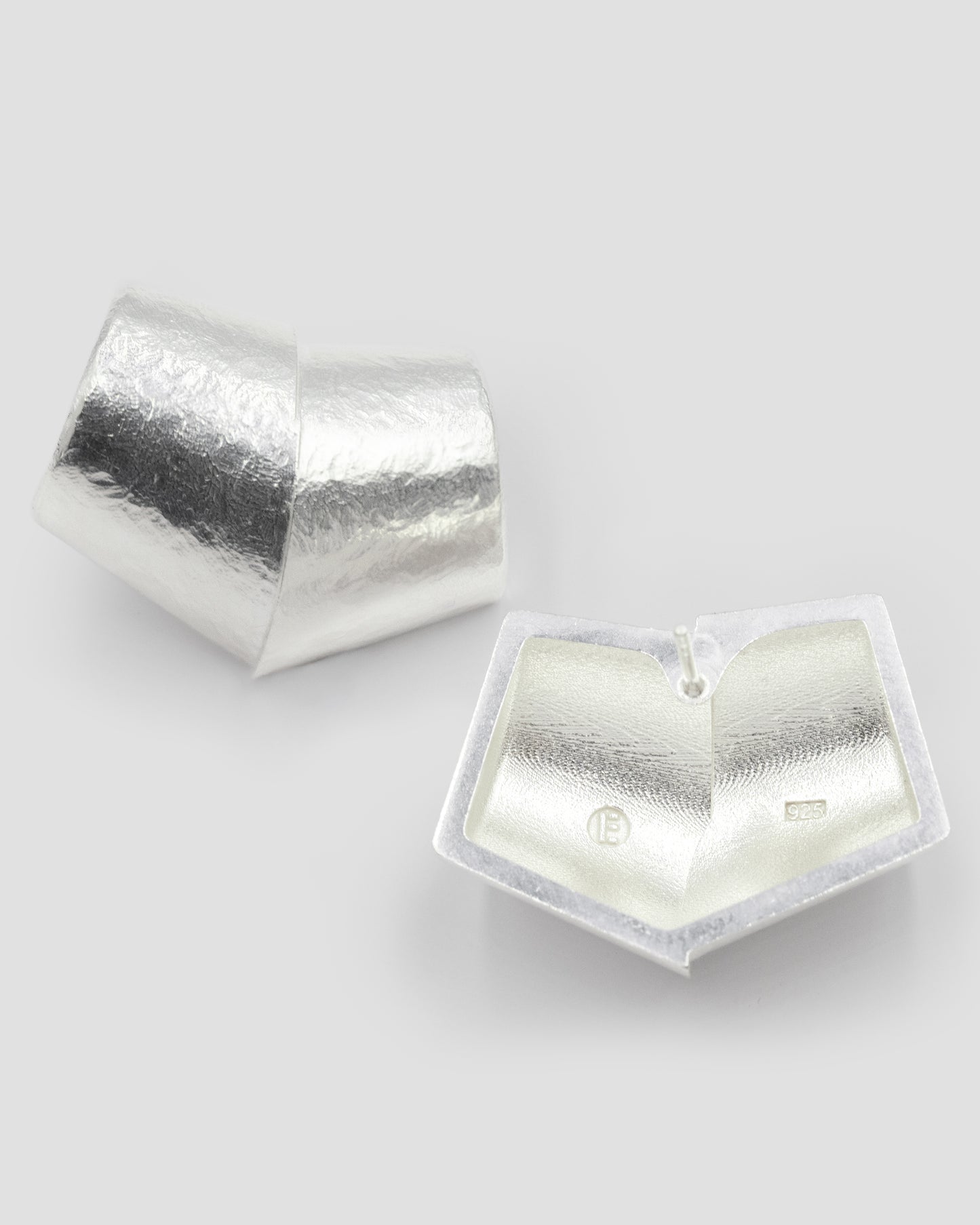 OBLIQUE EARRINGS - SILVER