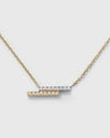 PARALLEL UNIVERSE NECKLACE - WHITE DIAMOND & YELLOW/WHITE GOLD
