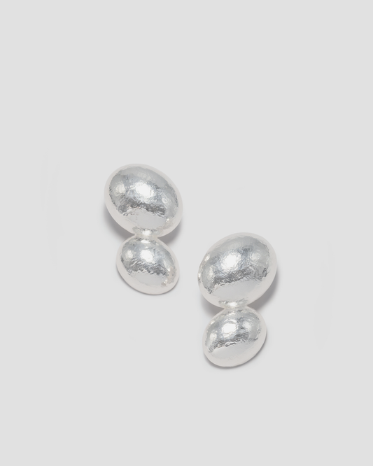 Plane earrings silver