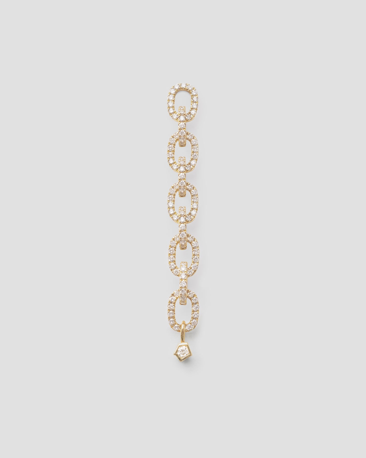 ECHO LINK PENDANT - WHITE LAB DIAMONDS & YELLOW GOLD