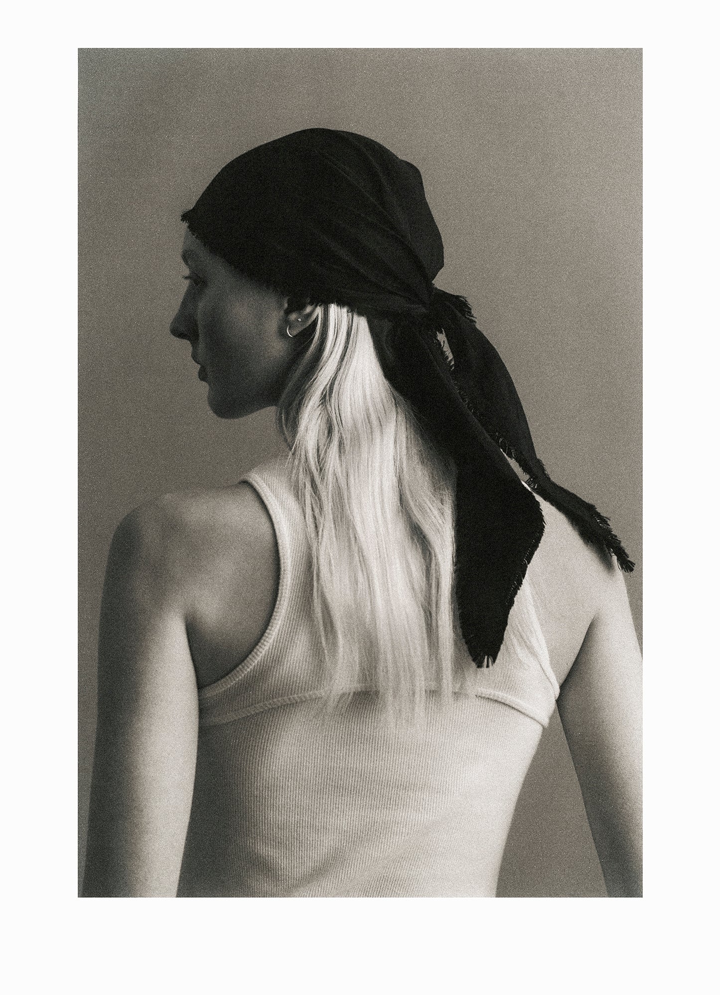 THE RAW EDGE TRIANGLE SCARF