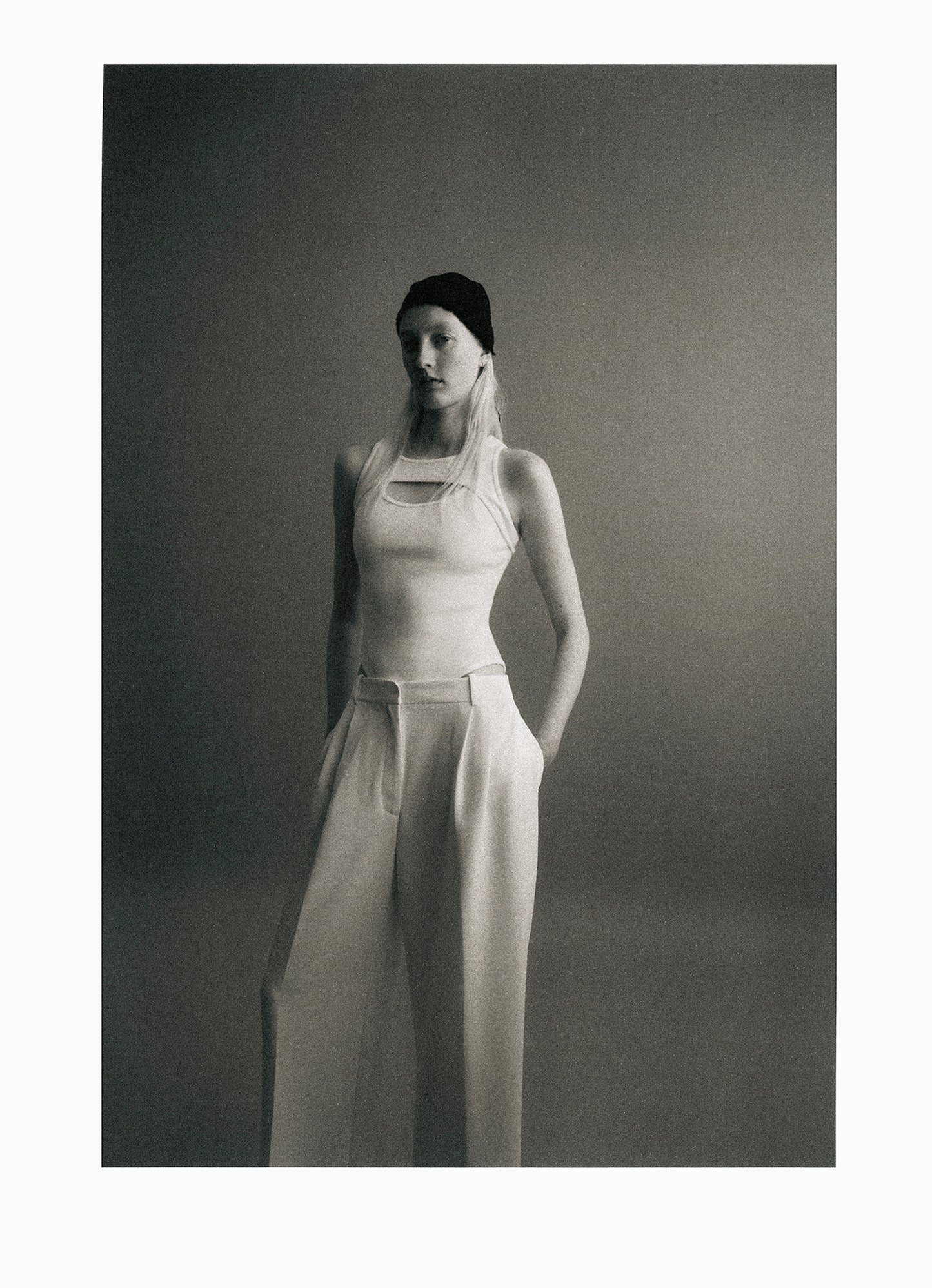 THE RAW EDGE TRIANGLE SCARF