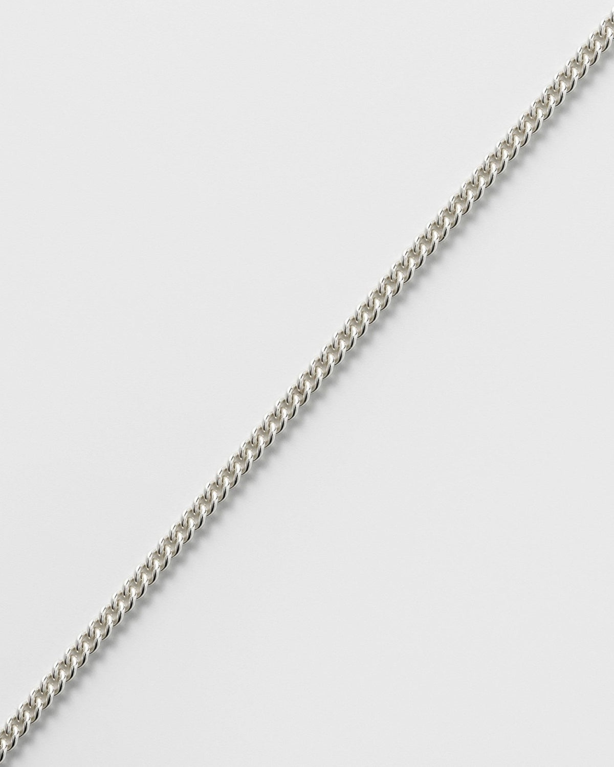 Forever anklet - Round Curb - silver