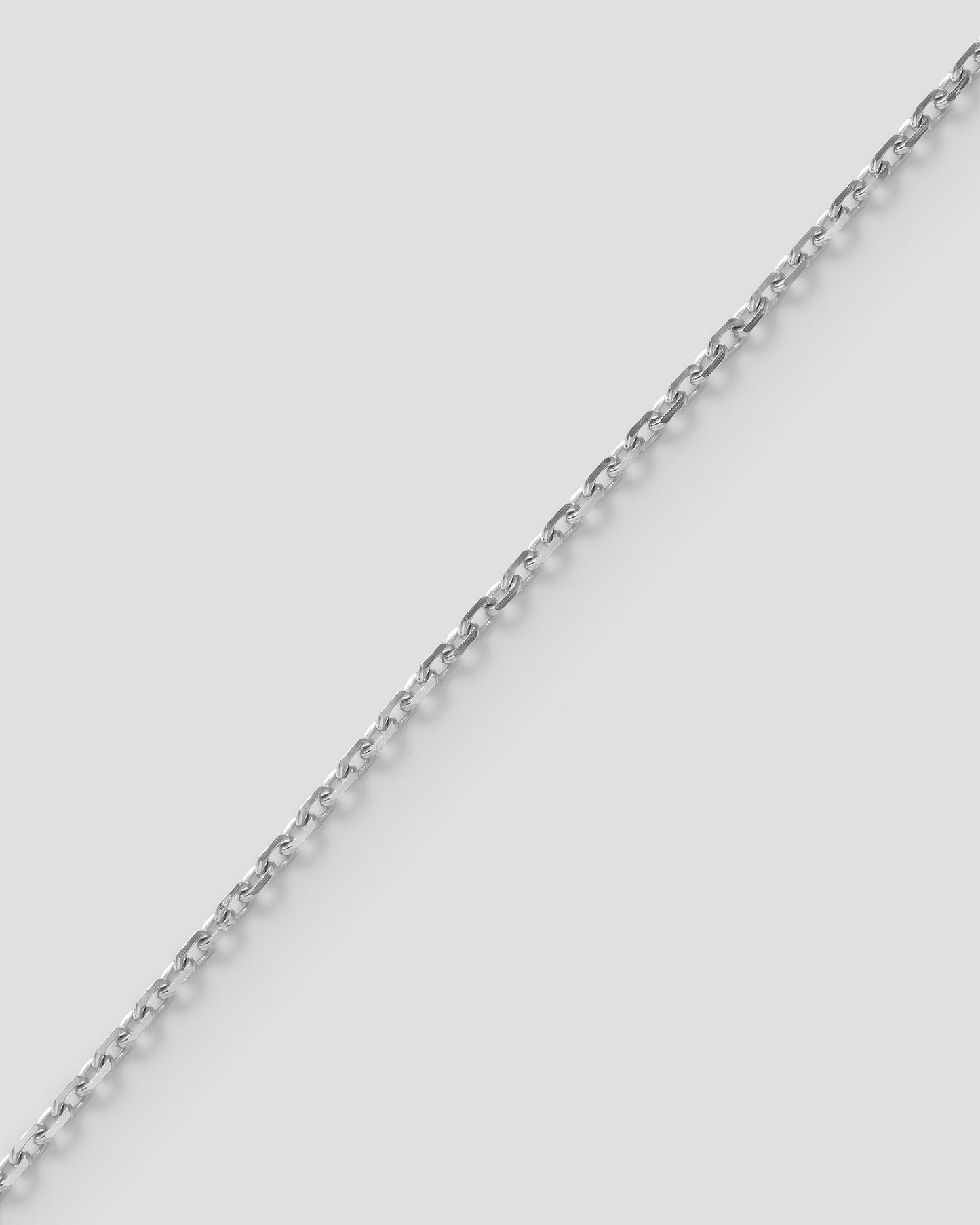 ENNUI Linked Diamond cut mirror chain - WG - BRACELET