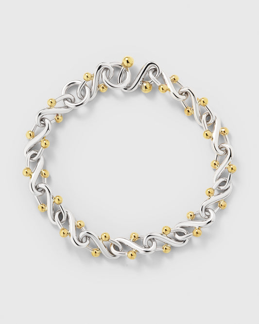 FALCAT BRACELET - RHODIUM & VERMEIL