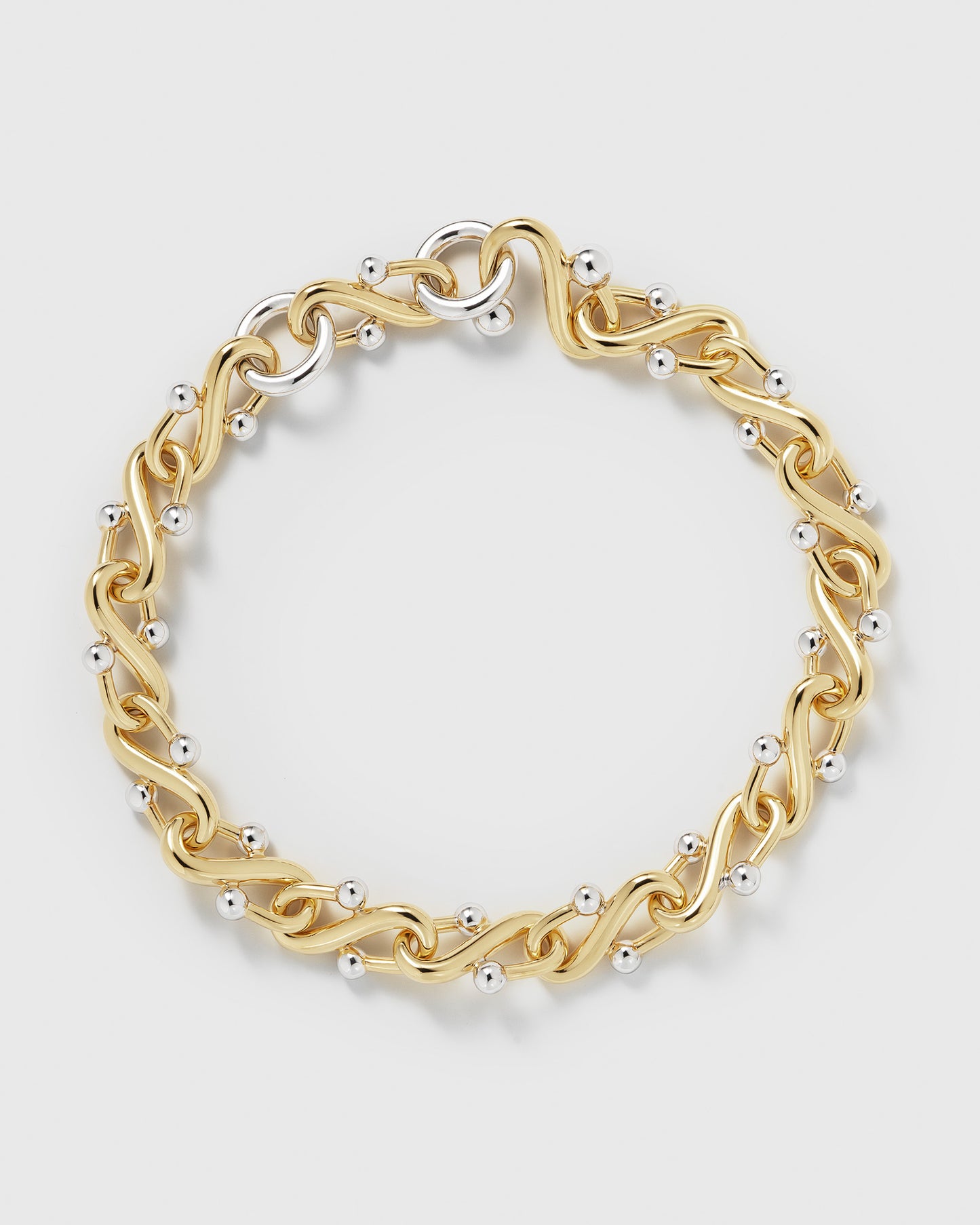 FALCAT BRACELET - VERMEIL + RHODIUM