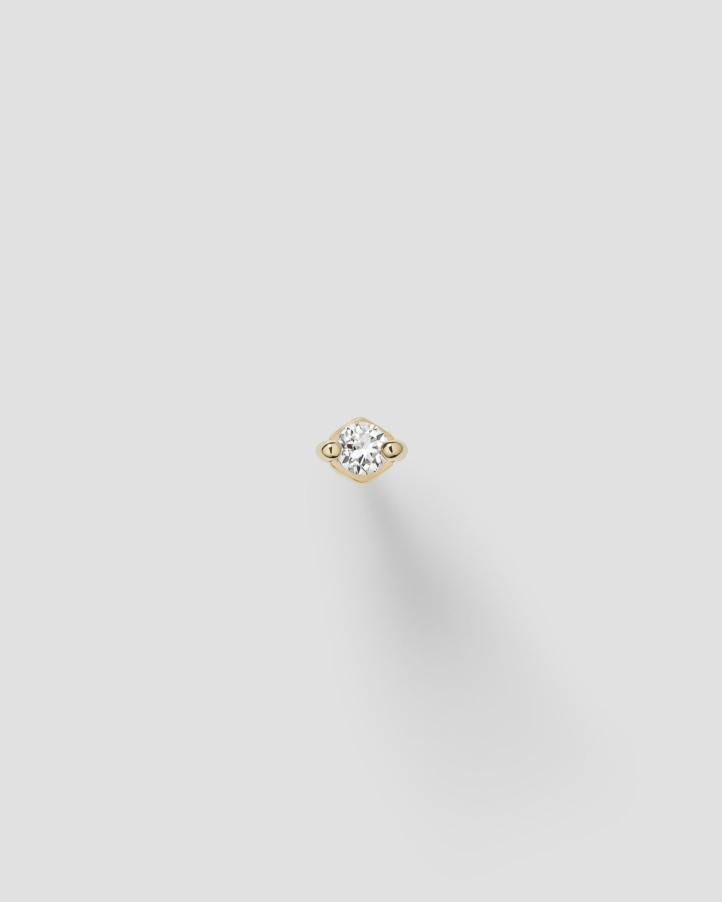 IVORY LABRET - WHITE DIAMOND & YELLOW GOLD