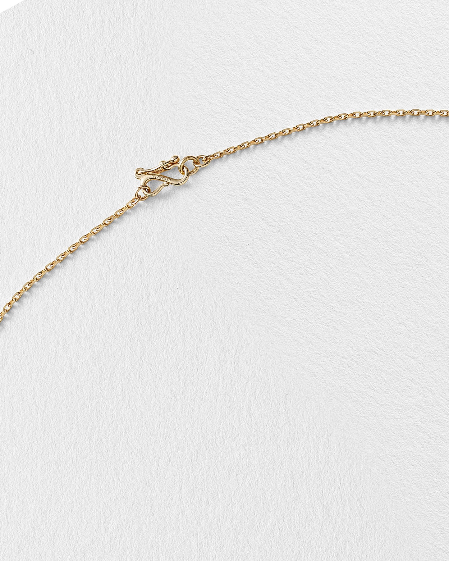 Erosia heart charm necklace - YG acnchor chain - clasp