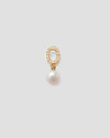 RAY WHITE LAB DIAMOND & PEARL PENDANT - YELLOW GOLD