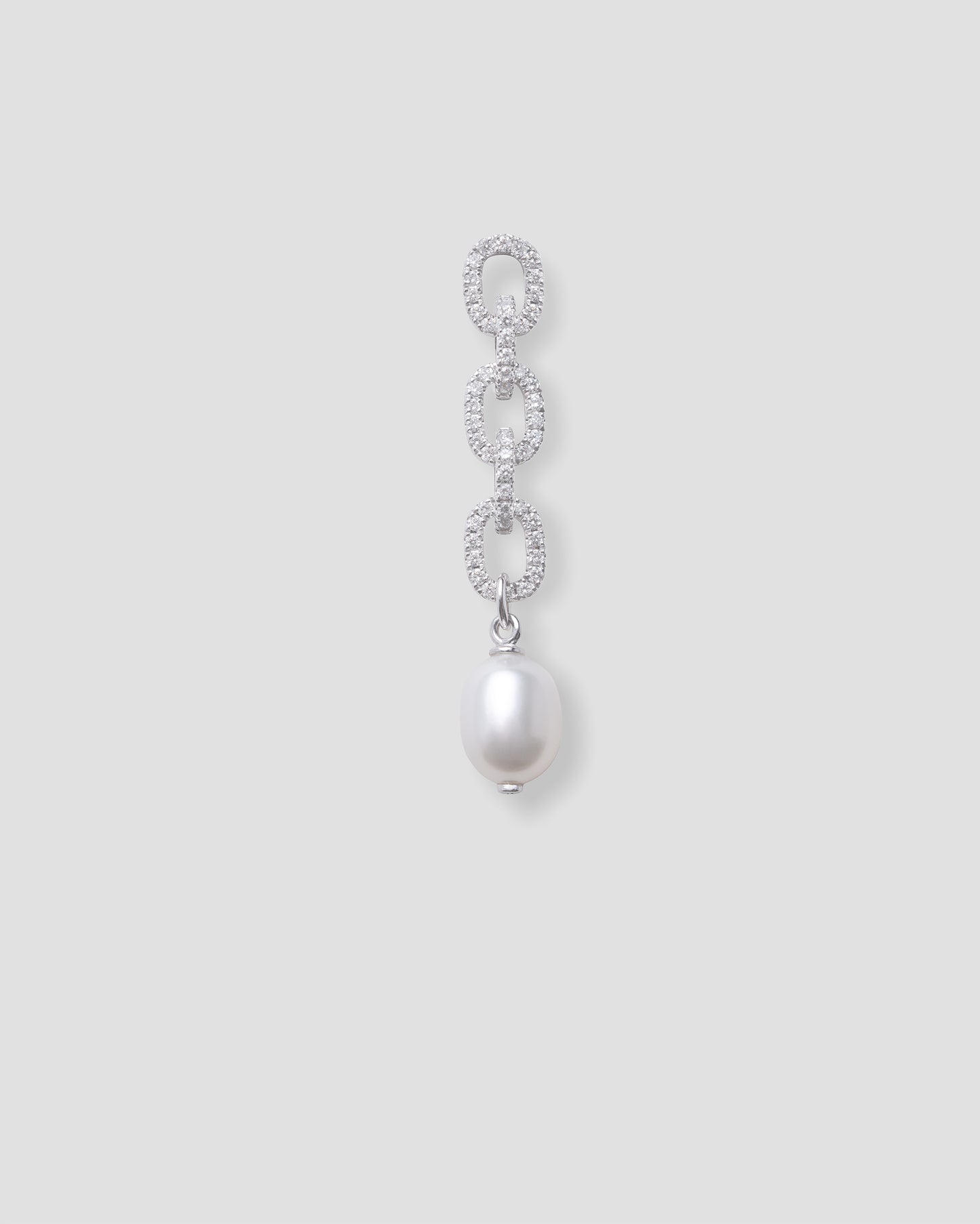 ERA PEARL PENDANT - WHITE LAB DIAMONDS/PEARL & WHITE GOLD