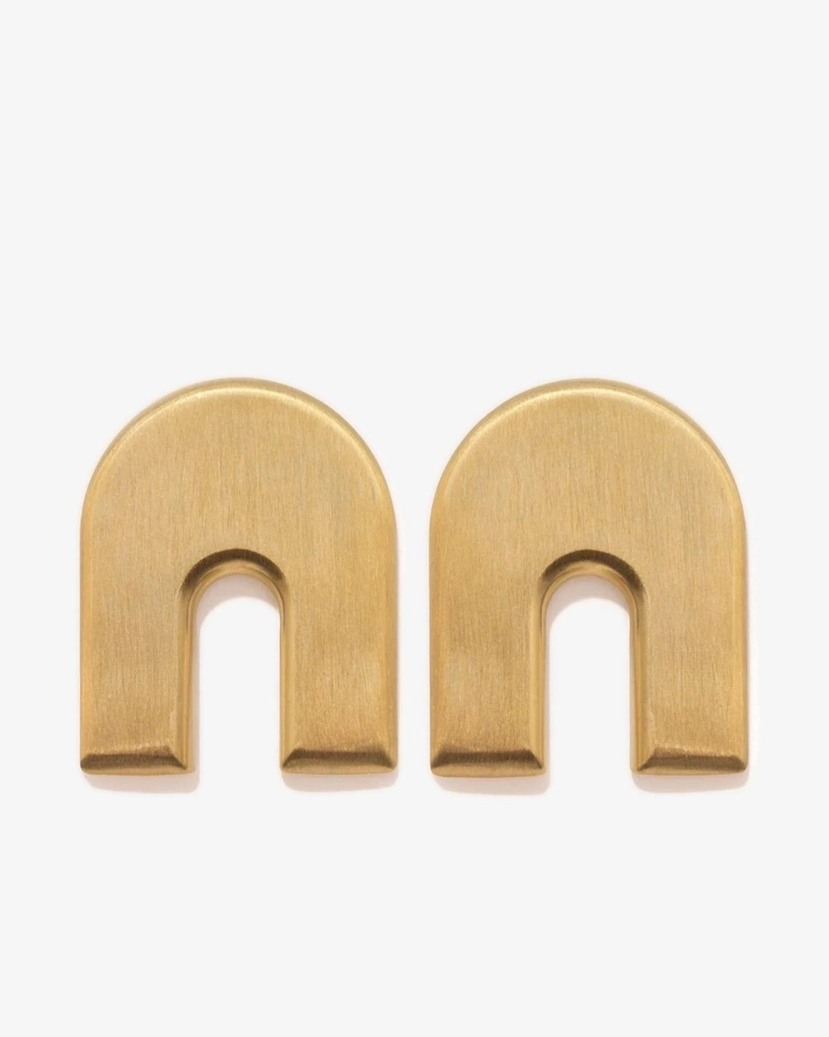 Iris Arch studs in gold vermeil.