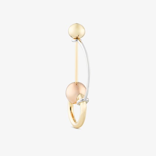 ARCH EARPIN - YELLOW/WHITE/ROSE GOLD