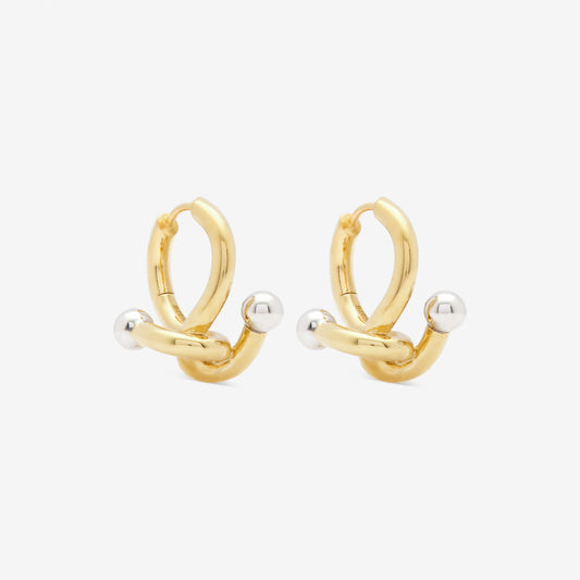 falcate earrings gold