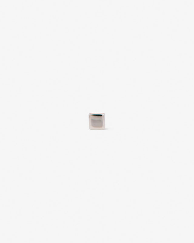 Square labret — White gold