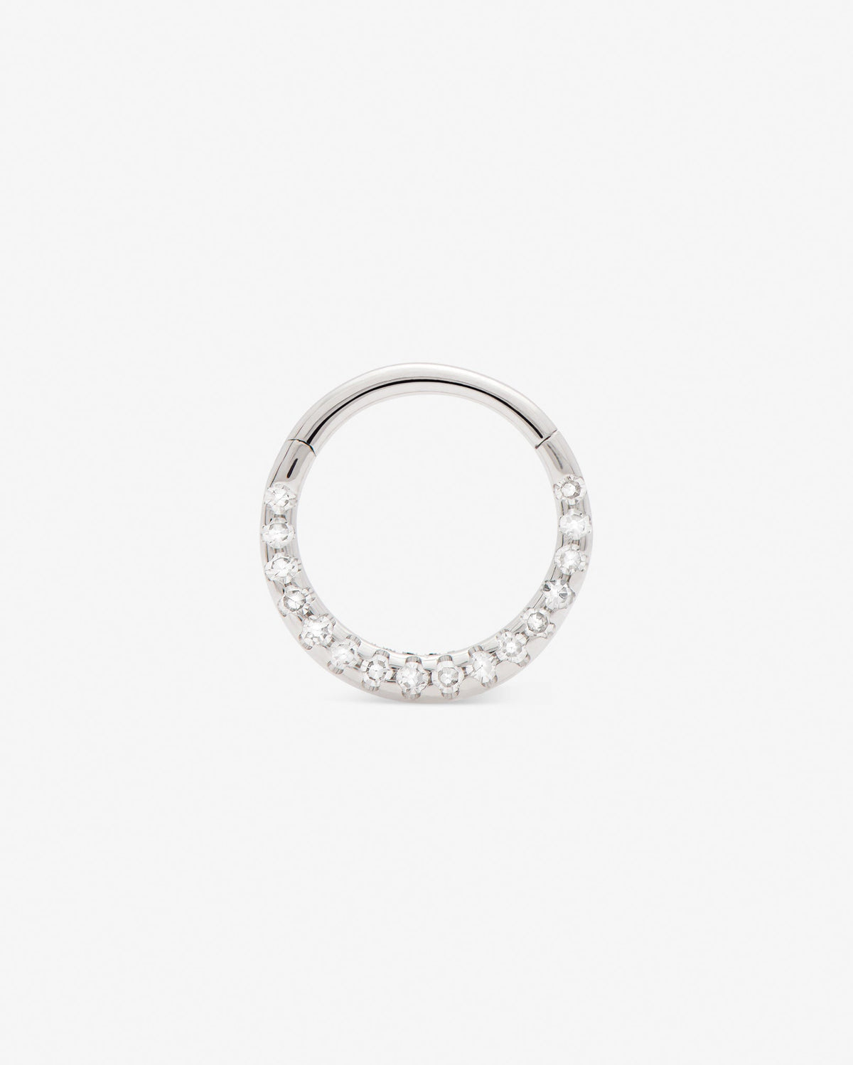 Diamond Clicker white diamond & white gold